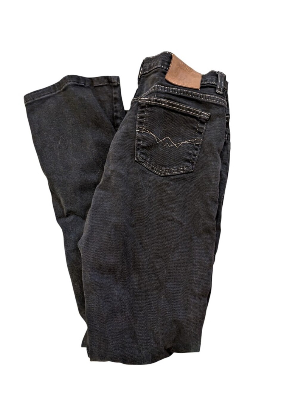 Relaxed Fit Women's Black Jeans with Subtle Back Pocket Stitching